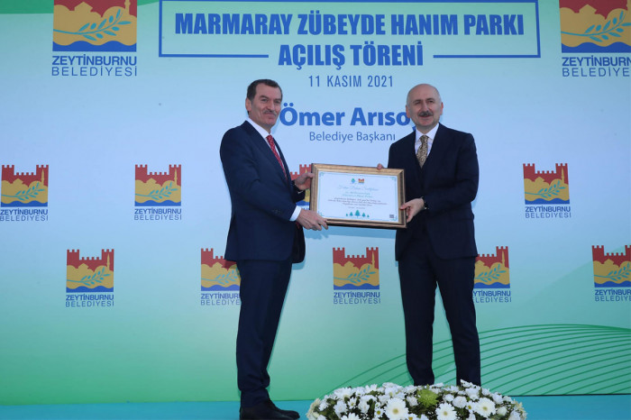 Marmaray Zübeyde Hanım Parkı Hizmete Açıldı