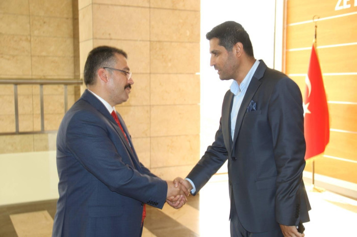 ZEYDEF’ten Kaymakam Ercan Turan’a hayırlı olsun ziyareti