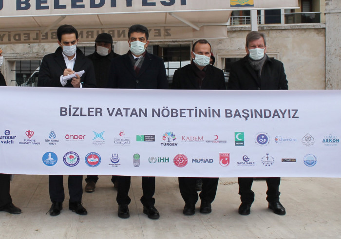 Zeytinburnu’nda STK’lar amirallerin bildirisine tepki gösterdi