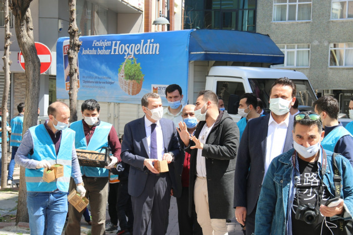 Gökalp Mahallesi Baharı Fesleğenle karşıladı