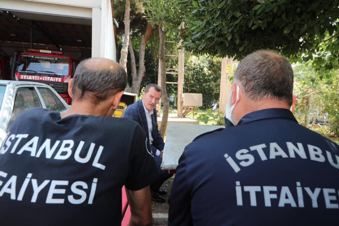 Nöbetteki Zabıta, İtfaiye ve Polislere Bayram ziyareti