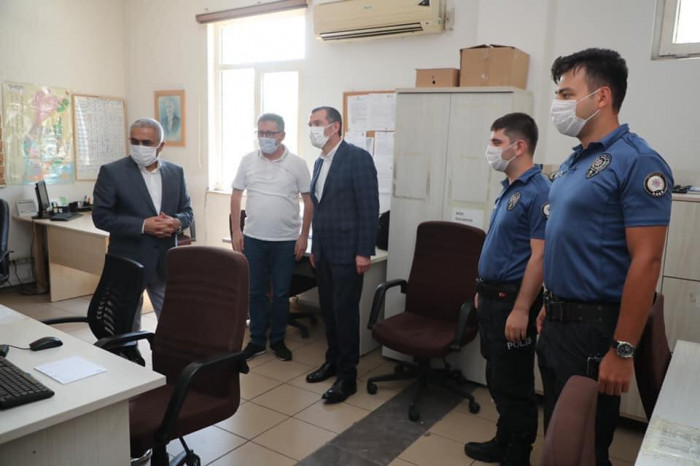 Nöbetteki Zabıta, İtfaiye ve Polislere Bayram ziyareti