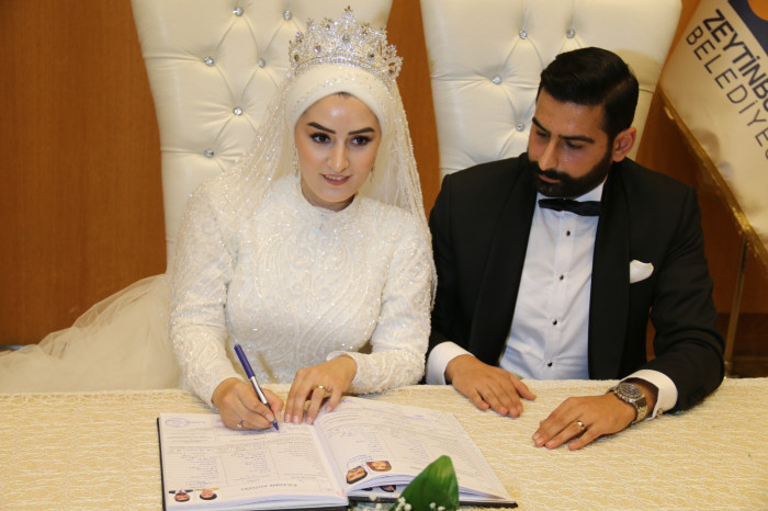 Elif ve Yavuz bir ömür boyu mutluluğa EVET dedi