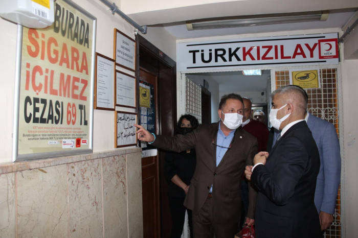Kaymakam Zekeriya Güney Kızılay'ı ziyaret etti