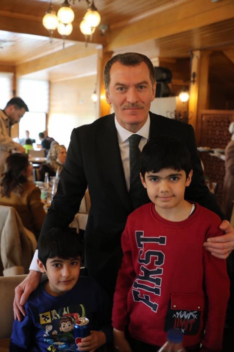 Çanakkale şehitleri kar altında anıldı