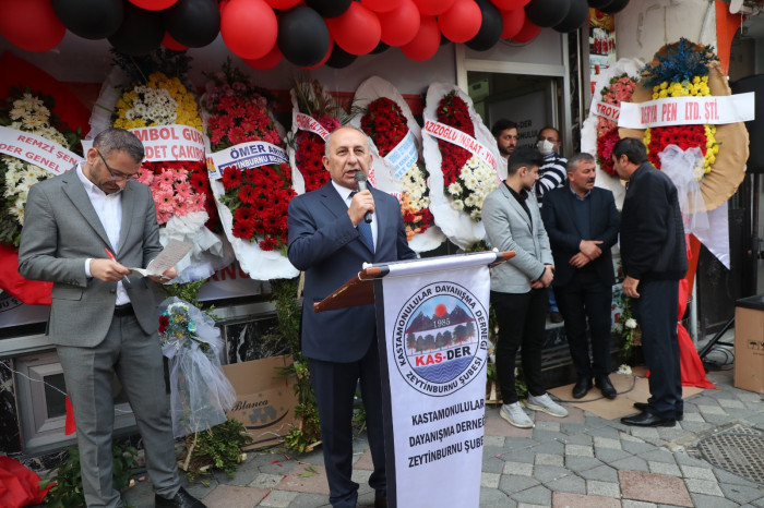 Kas-Der Zeytinburnu Şubesinin yeni lokali Dualarla hizmete açıldı