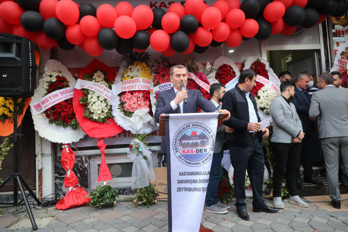 Kas-Der Zeytinburnu Şubesinin yeni lokali Dualarla hizmete açıldı