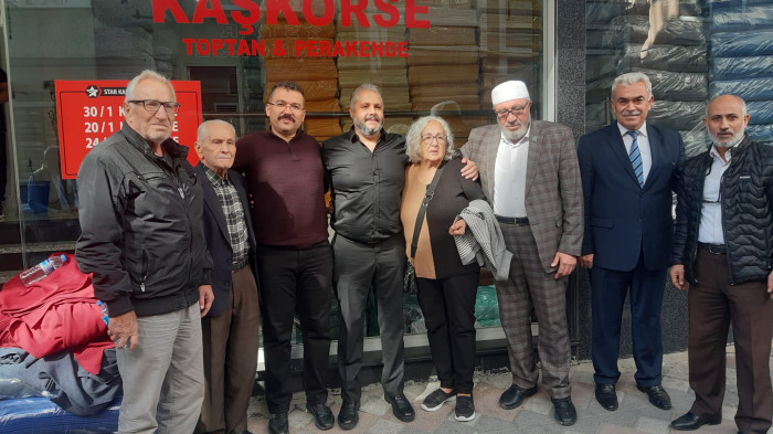 Kaymakam Ercan Turan Huzurevi Sakinleriyle iş insanlarını buluşturuyor