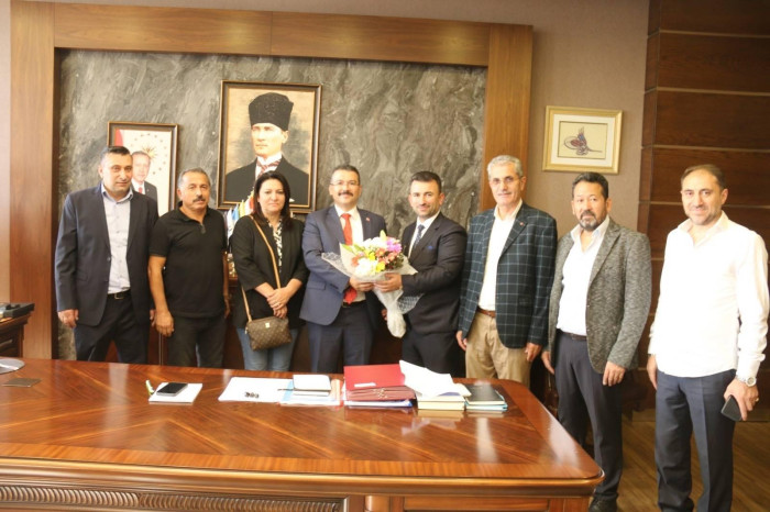 ZEYDEF’ten Kaymakam Ercan Turan’a hayırlı olsun ziyareti