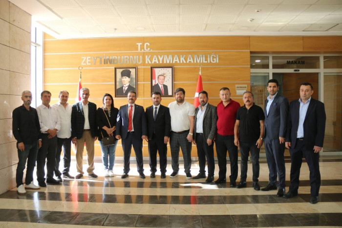 ZEYDEF’ten Kaymakam Ercan Turan’a hayırlı olsun ziyareti