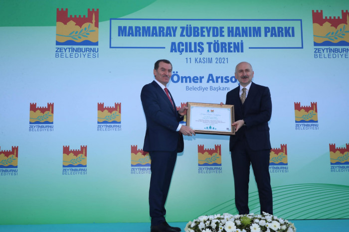 Marmaray Zübeyde Hanım Parkı Hizmete Açıldı