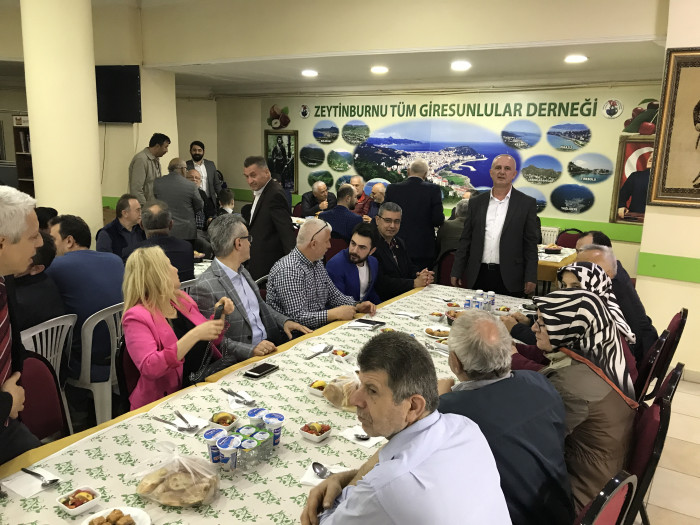 Zeytinburnu’ndaki Tüm Giresunlular İftar Sofrasında buluştu