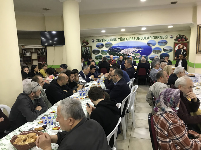 Zeytinburnu’ndaki Tüm Giresunlular İftar Sofrasında buluştu