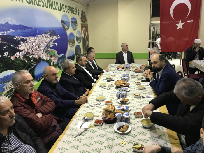 Zeytinburnu’ndaki Tüm Giresunlular İftar Sofrasında buluştu