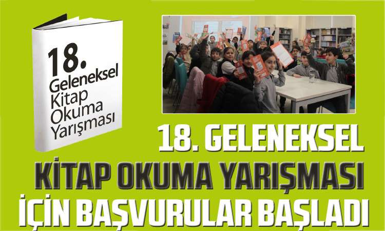 18. Geleneksel Kitap Okuma Yarışması İçin Başvurular Başladı