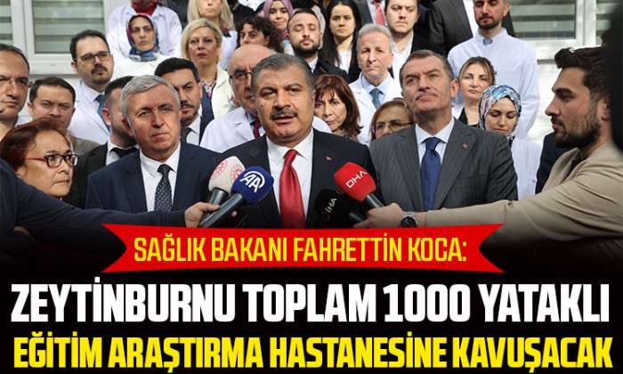 Bakan Fahrettin Koca: Zeytinburnu Devlet Hastanesi 2026 Yılında hizmete girecek