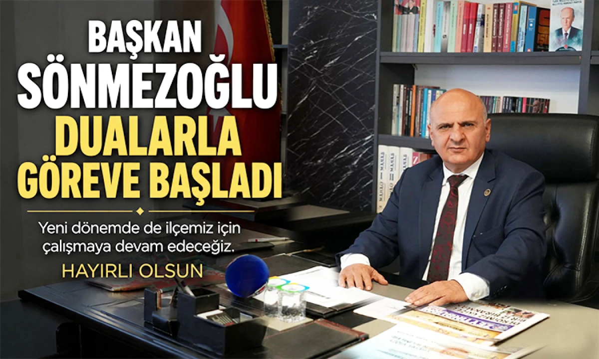 MHP Zeytinburnu'nda Başkan Mustafa S&ouml;nmezoğlu g&ouml;revine dualarla başladı