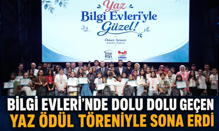 Bilgi Evleri&rsquo;nde Dolu Dolu Ge&ccedil;en Yaz &Ouml;d&uuml;l T&ouml;reniyle Sona Erdi