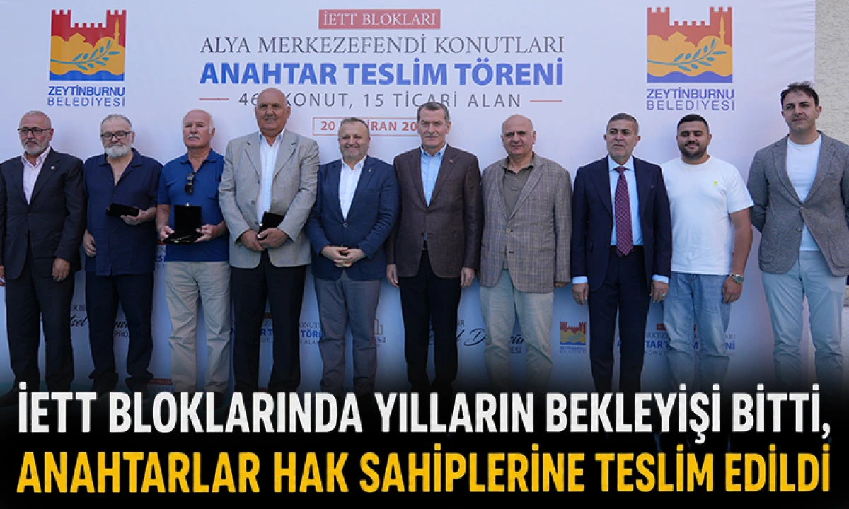 İETT Blokları Tarihe Karıştı, Alya Merkezefendi Konutlarında Anahtarlar Teslim Edildi