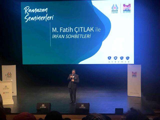 Ramazan Seminerleri'nin konuğu Yazar Mehmet Fatih Çıtlak oldu