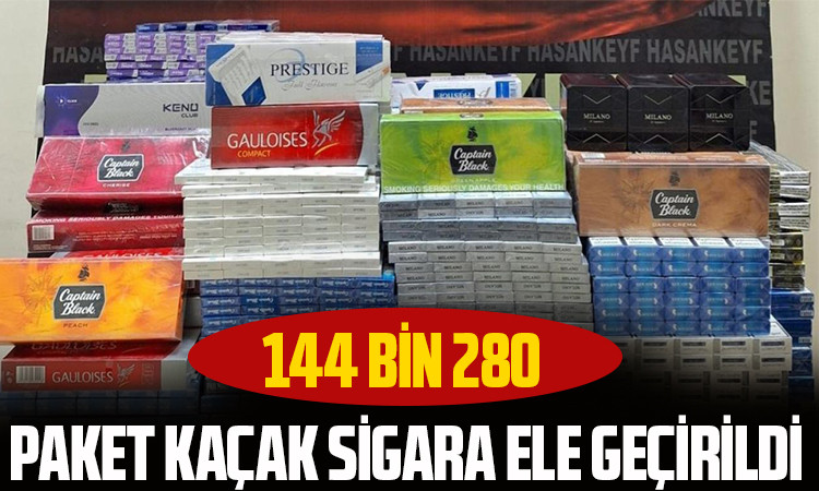 Zeytinburnu açıklarında 144 bin 280 paket kaçak sigara ele geçirildi