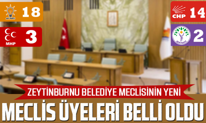 Zeytinburnu Belediye Meclisi'nin Yeni İsimleri Belli oldu