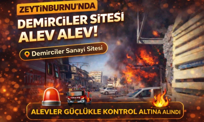Zeytinburnu Demirciler Sitesi&rsquo;ndeki Yangın Kontrol Altına Alındı