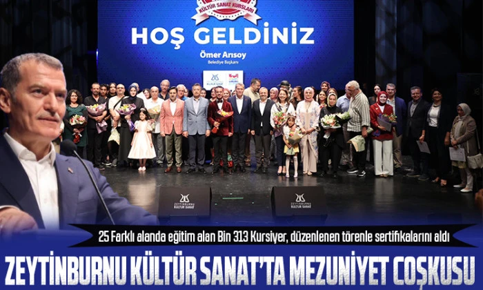 Zeytinburnu Kültür Sanat Merkezi'nde Mezuniyet Coşkusu