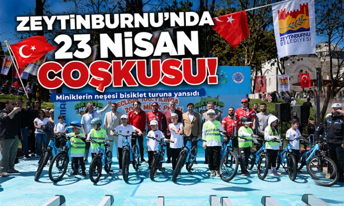 Zeytinburnu&rsquo;nda 23 Nisan Coşkusu Pedallarla Yaşandı