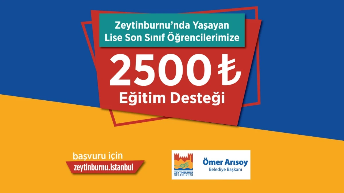 Zeytinburnu’nda Lise Son Sınıf Öğrencilerine 2.500 TL Eğitim Desteği