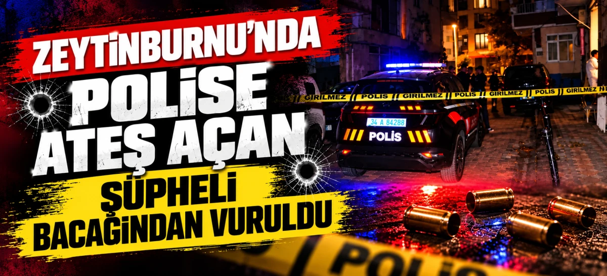 Zeytinburnu&rsquo;nda polise silahlı saldırı: Ş&uuml;pheli bacağından vuruldu